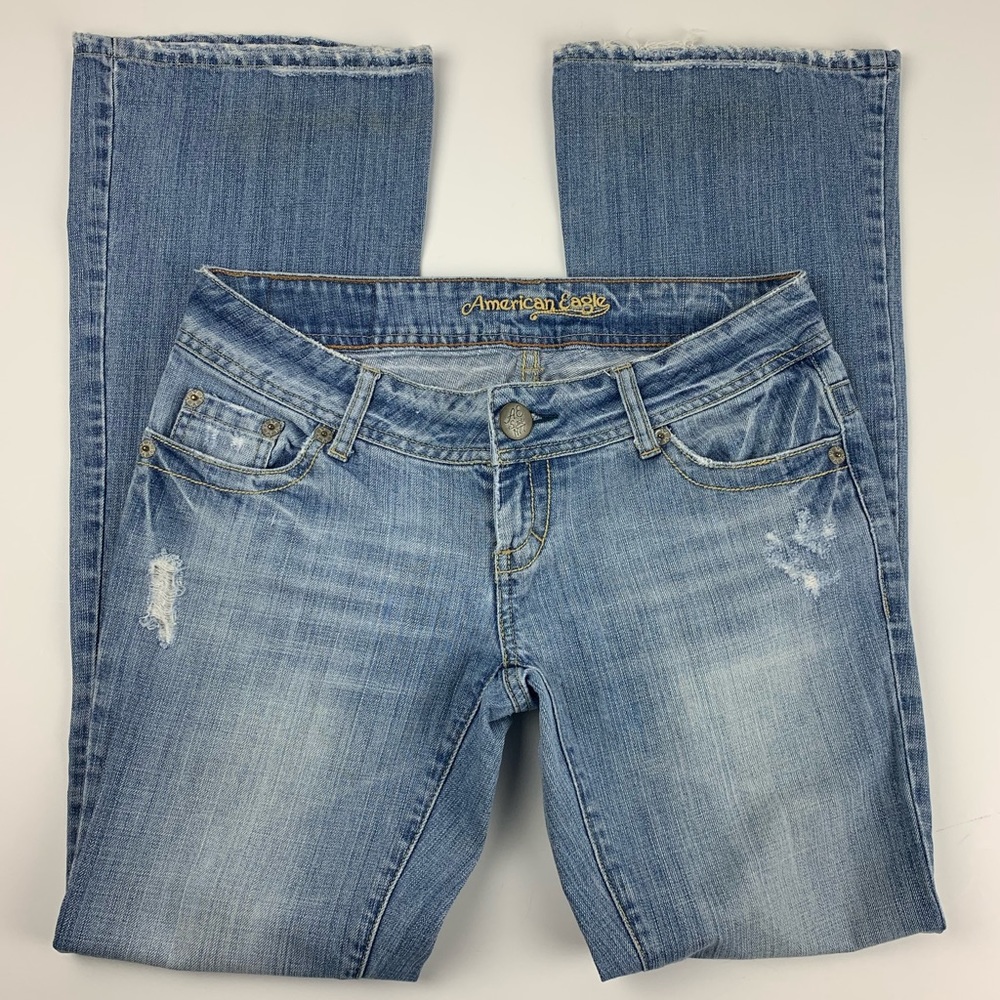 American Eagle Womens 4 Reg Jeans Artist Low Rise